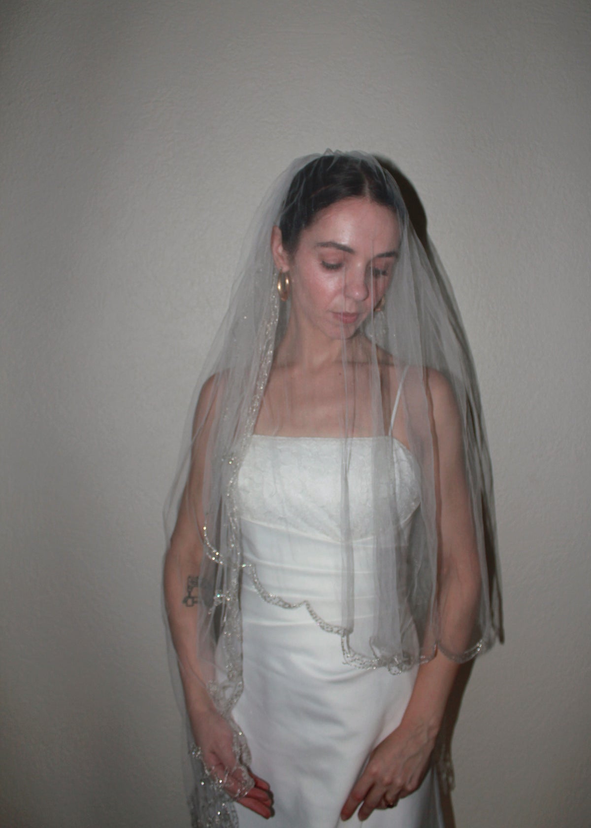 Anita - Tee Length Lace Bust Wedding Dress