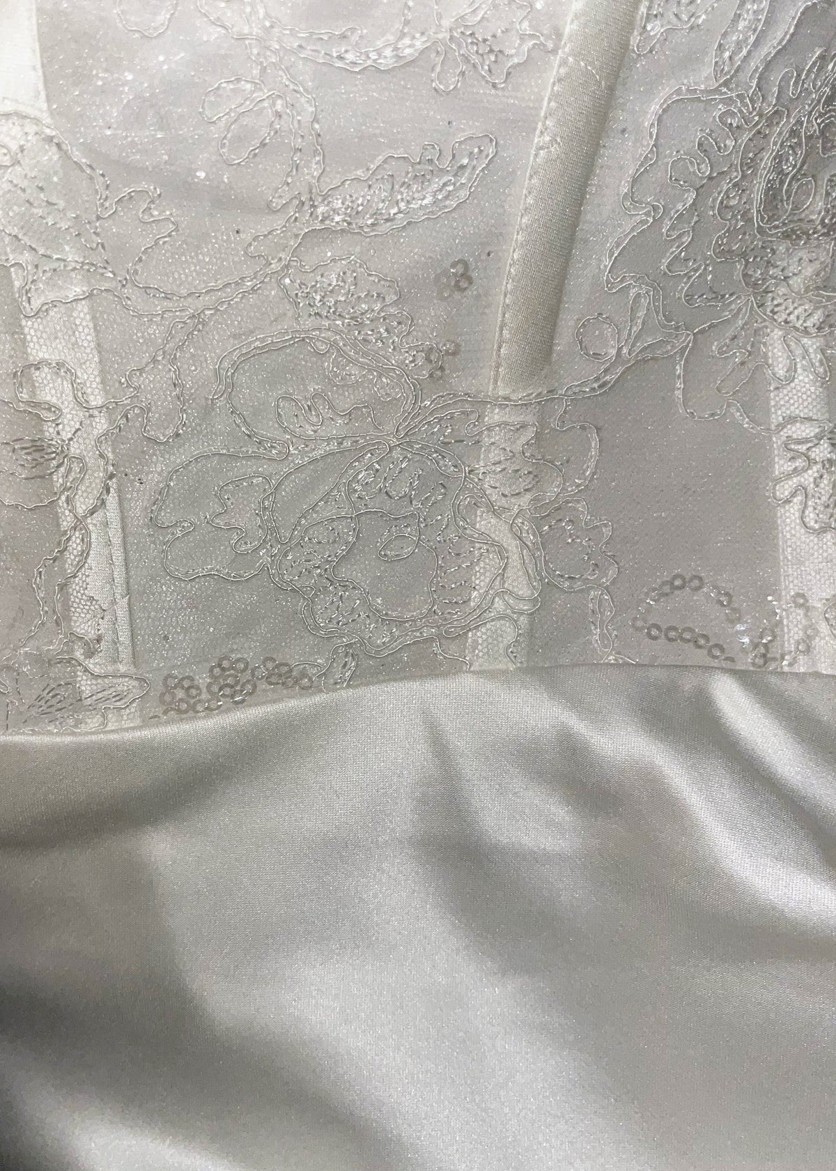 Adelle | Vintage Lace Satin Corset Back Wedding Dress